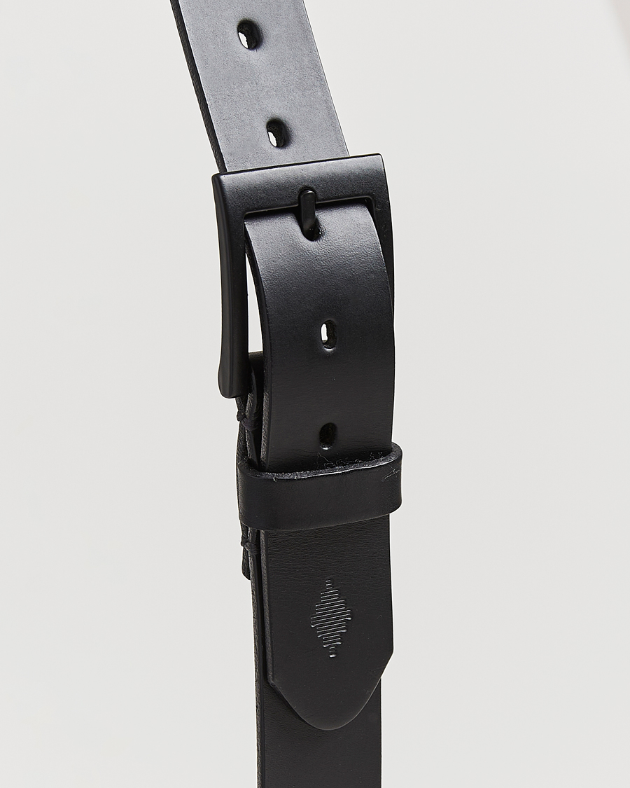 Men | Belts | Pampeano | Bordado Hand Stitched Classic Leather Belt 3,5cm Black