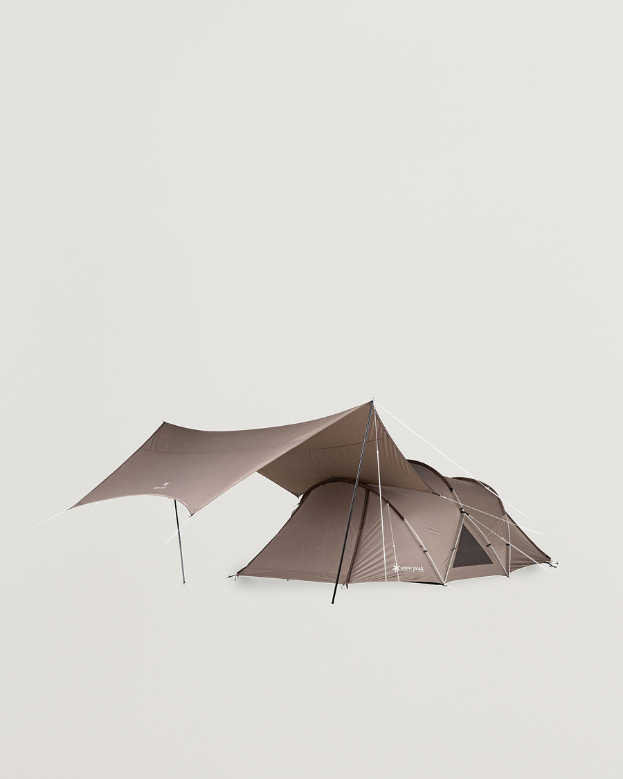 Men | Outdoor living | Snow Peak | Land Nest Dome Medium Tent & Tarp Set Brown