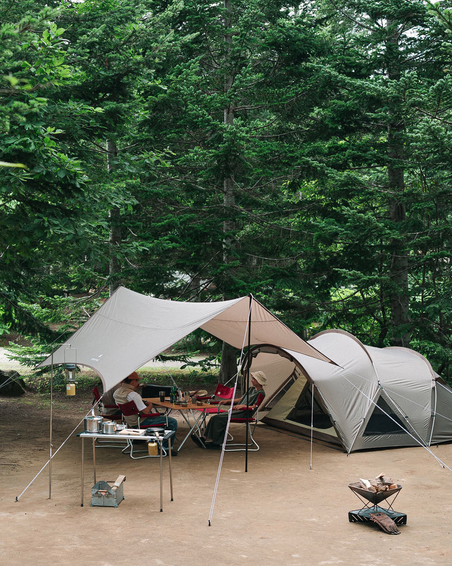 Men | Outdoor living | Snow Peak | Land Nest Dome Medium Tent & Tarp Set Brown