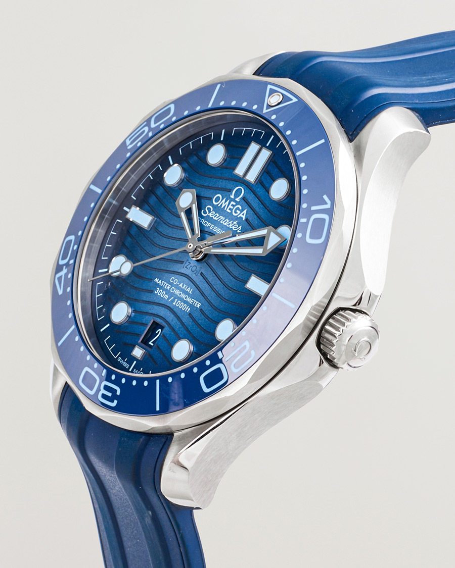 Men | Pre-Owned & Vintage Watches | Omega Pre-Owned | Summer Blue Seamaster Diver 300m 75th