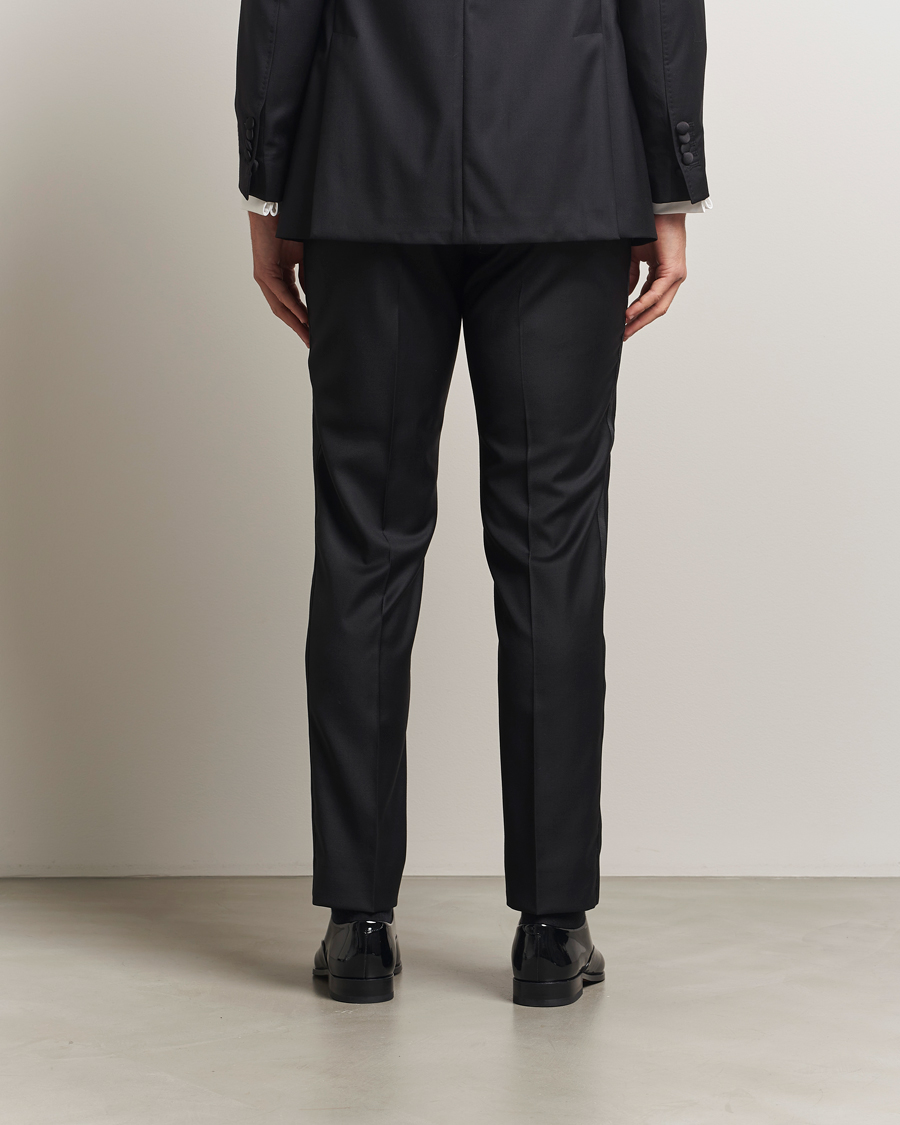 Men | Trousers | Morris | Loro Piana Tuxedo Trousers Black