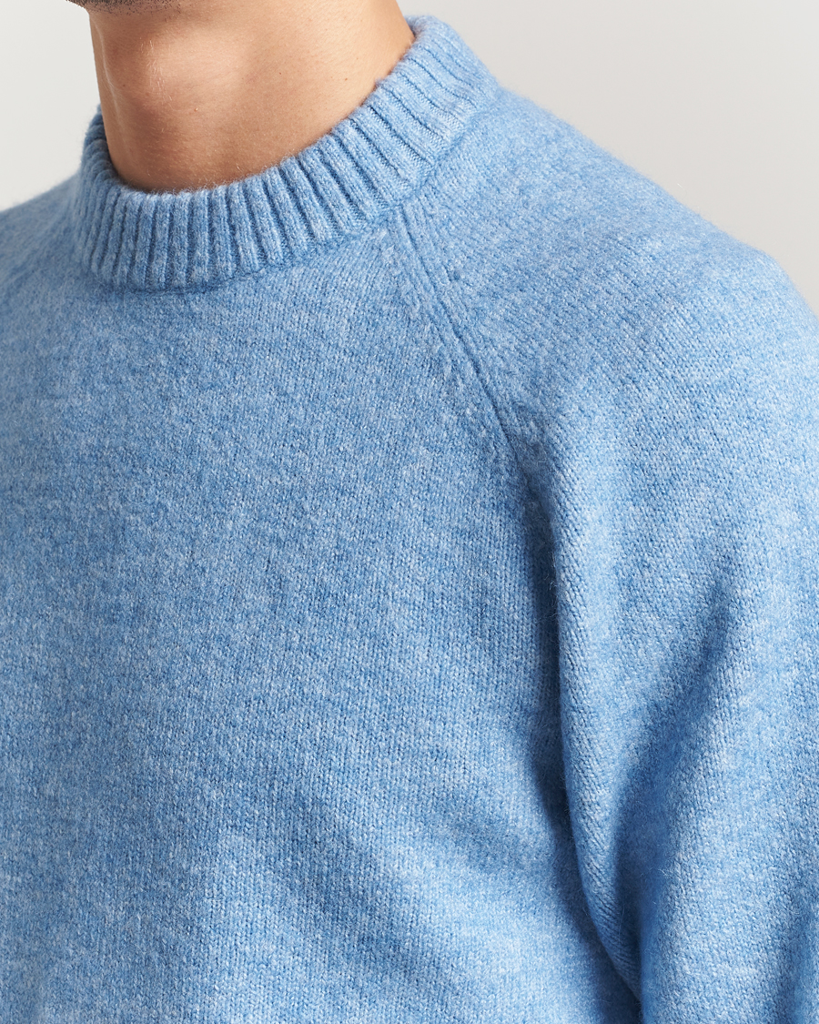 Men | Sweaters & Knitwear | LES DEUX | Gilbert Crew Neck Knit Allure Blue