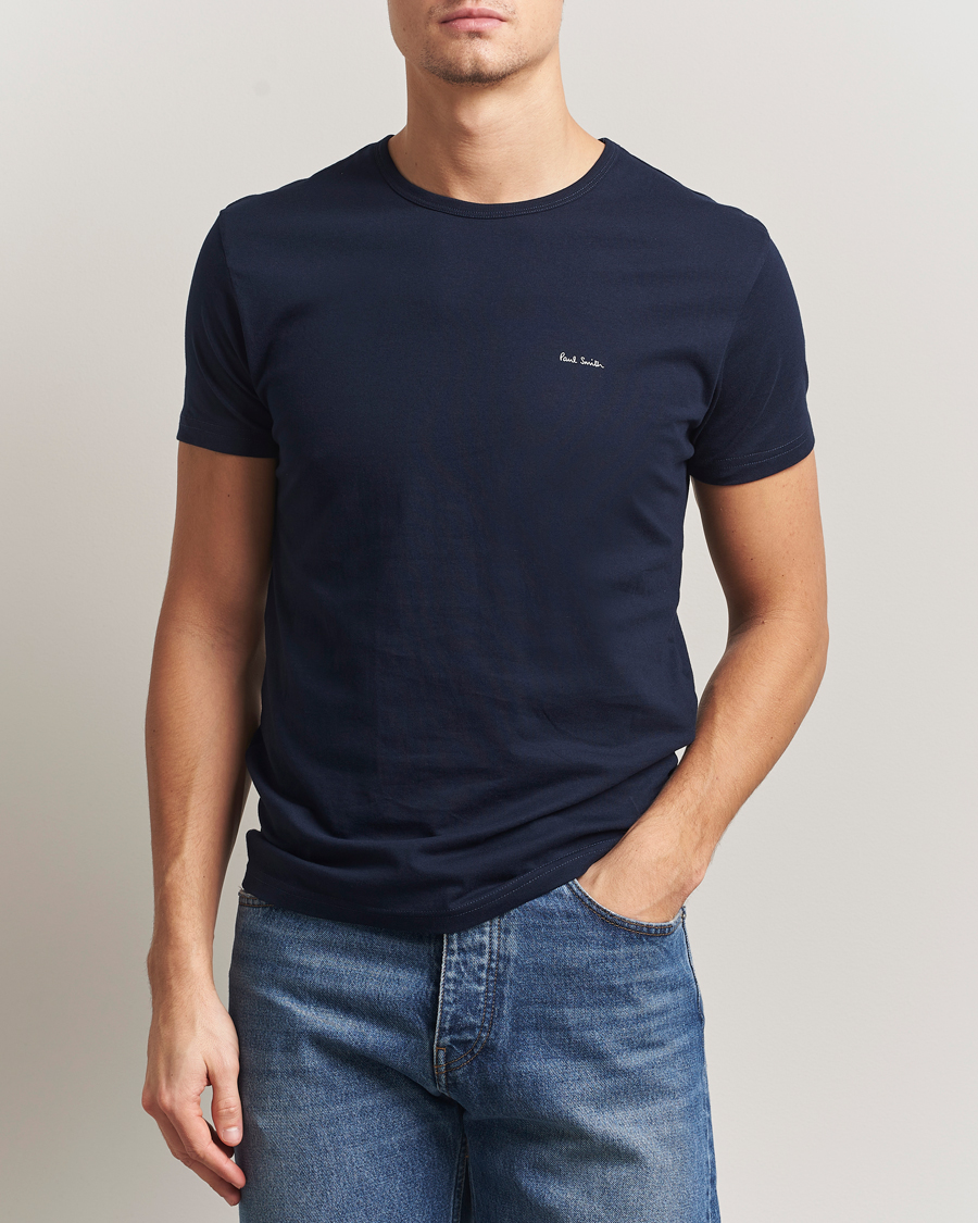Men | T-Shirts | Paul Smith | 3-Pack Crew Neck T-Shirt White/Black/Light Blue
