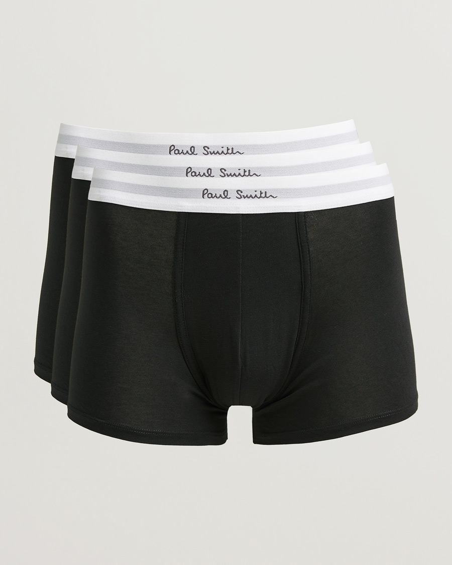 Men | Underwear & Socks | Paul Smith | 3-Pack Trunk Black
