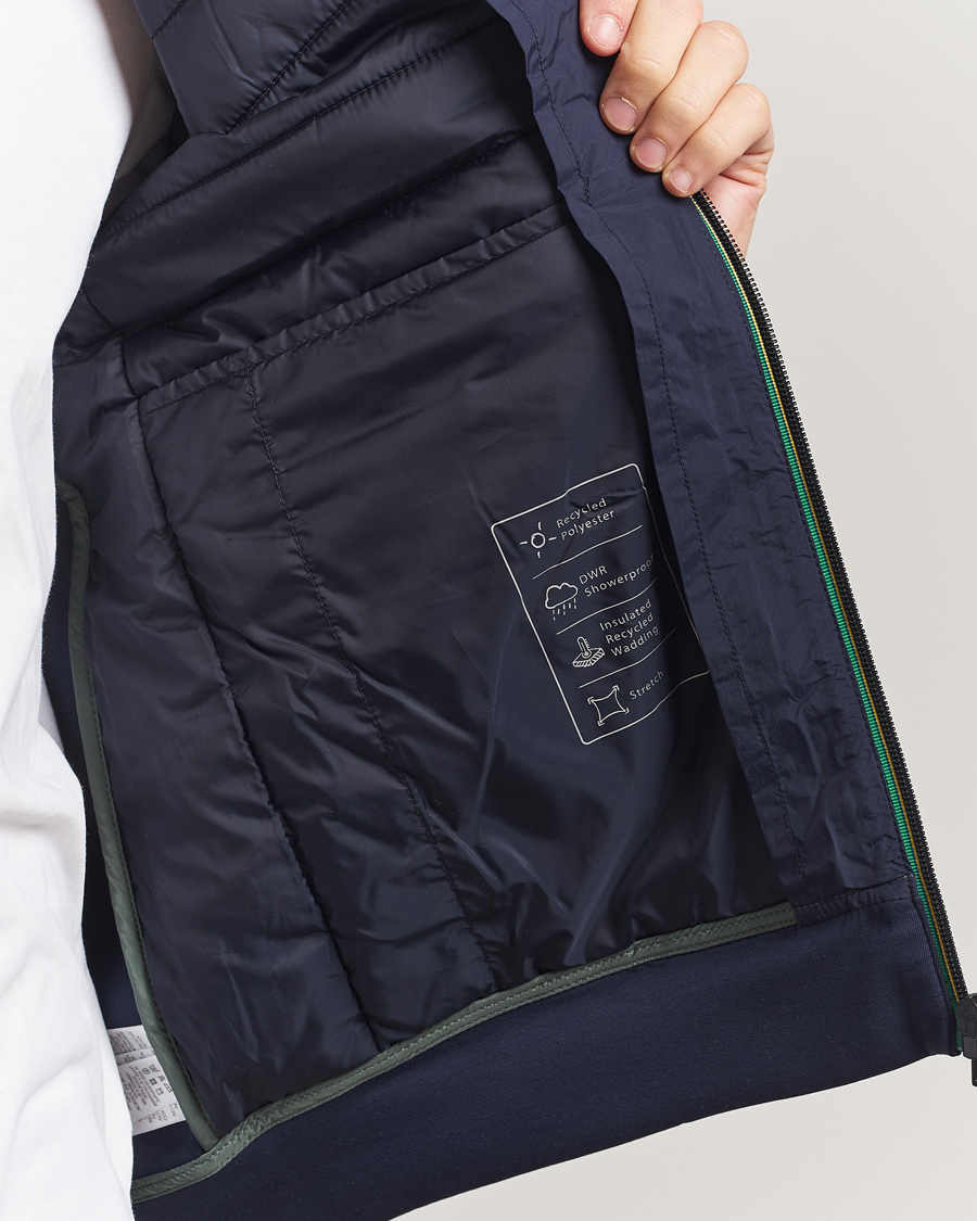 PS Paul Smith Mixed Media Jacket Navy at CareOfCarl.com
