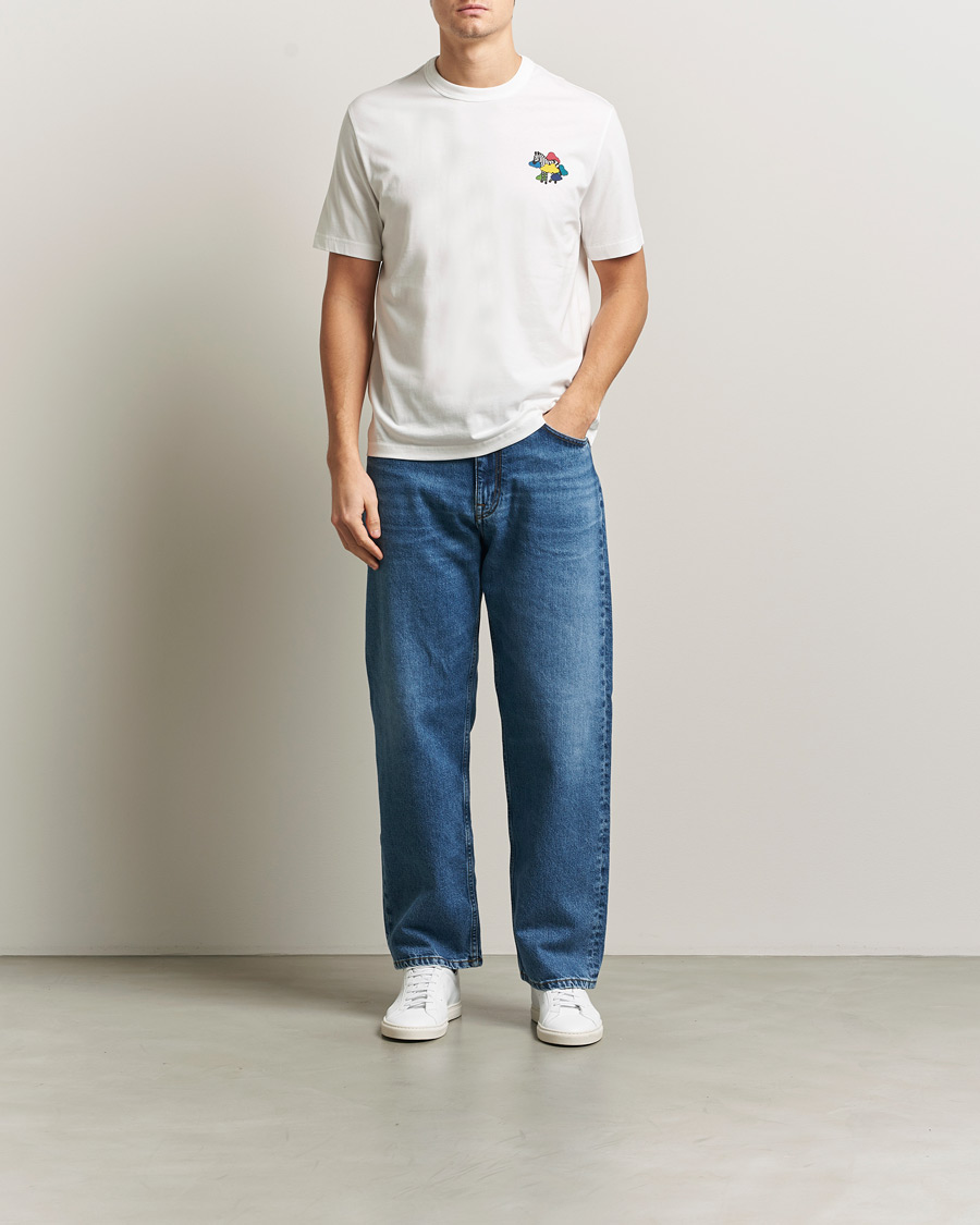 Men | T-Shirts | PS Paul Smith | Cloud Zebra Printed T-Shirt White