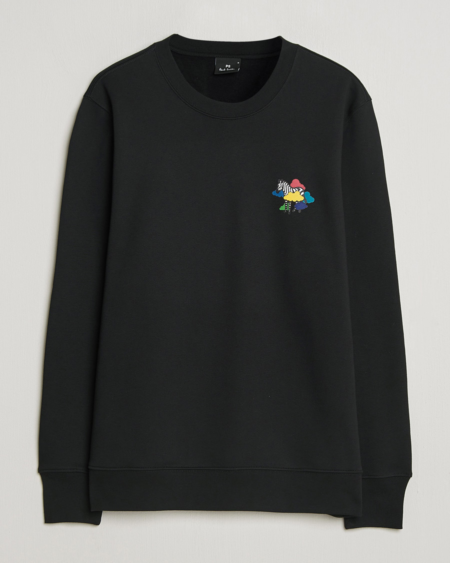 Men | Sweaters & Knitwear | PS Paul Smith | Cloud Zebra Printed Sweatshirt Black