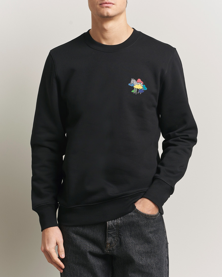 Men | Sweaters & Knitwear | PS Paul Smith | Cloud Zebra Printed Sweatshirt Black