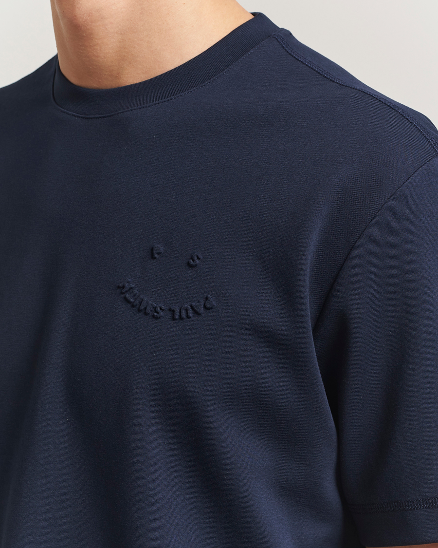 Men | T-Shirts | PS Paul Smith | Casual Fit Happy T-Shirt Navy