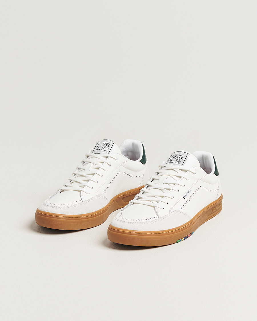 Men | Sneakers | PS Paul Smith | Hillstar Leather/Suede Sneaker White