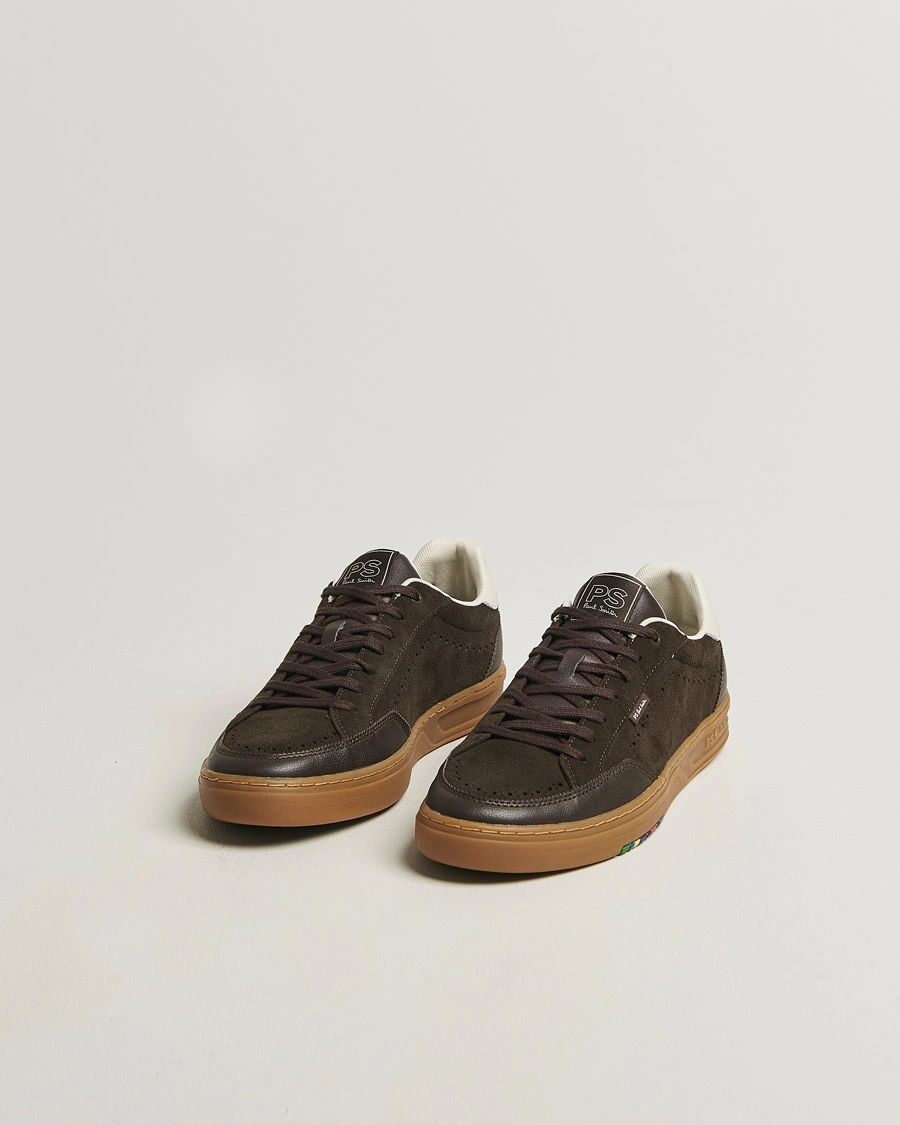 Men | Sneakers | PS Paul Smith | Hillstar Suede/Leather Sneaker Dark Brown