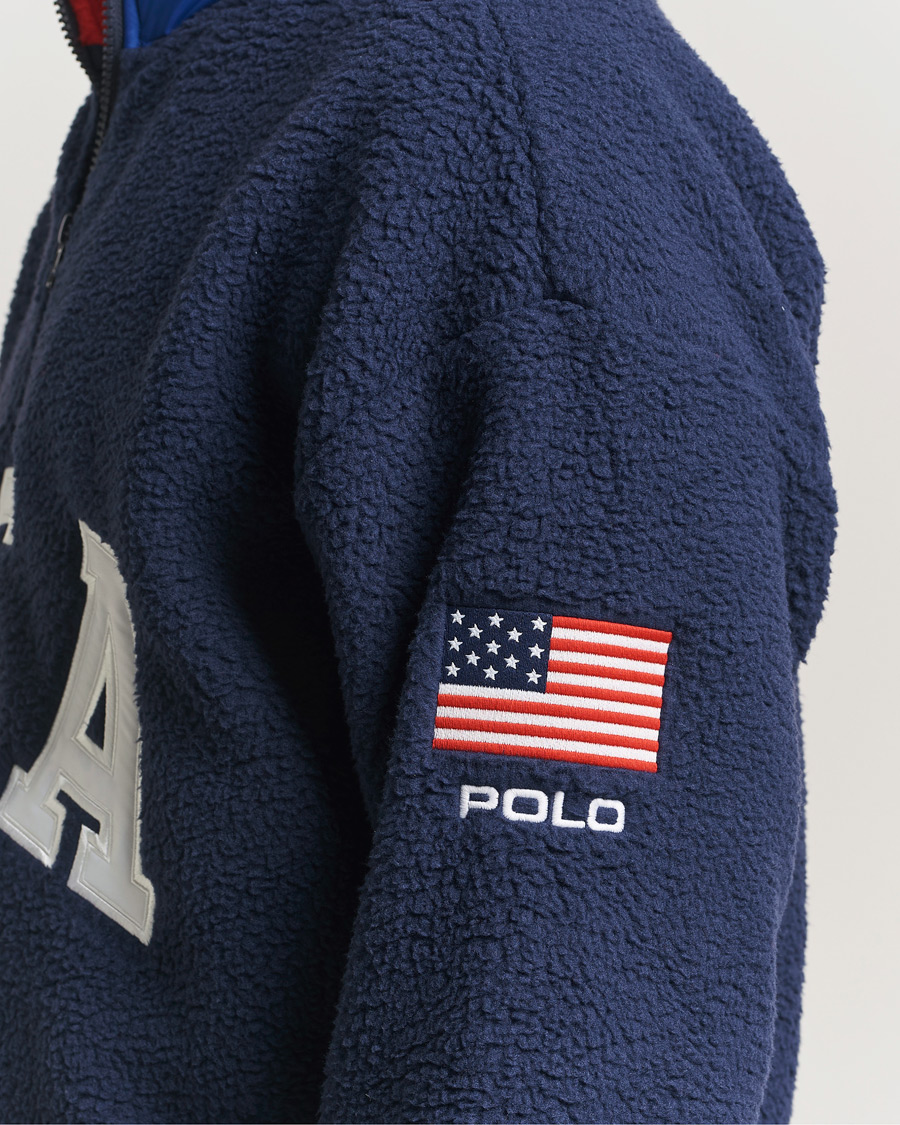 Polo Ralph Lauren Polar Half Zip USA Fleece Refined Navy at