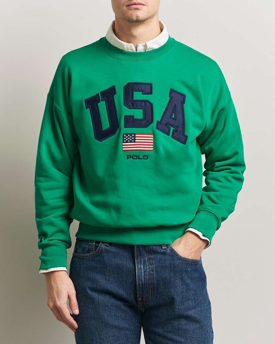 Men | Sweaters & Knitwear | Polo Ralph Lauren | USA Sweatshirt Billiard Green