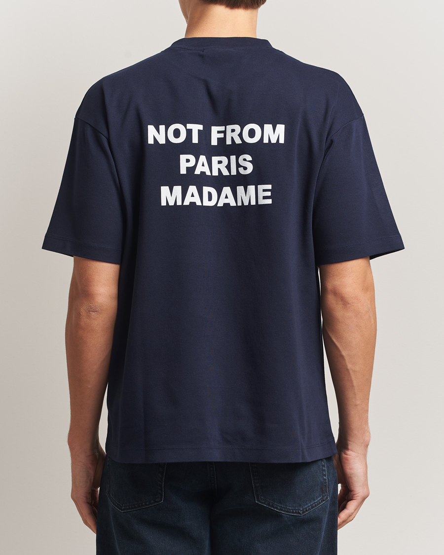 Men | T-Shirts | Drôle de Monsieur | Slogan T-Shirt Navy