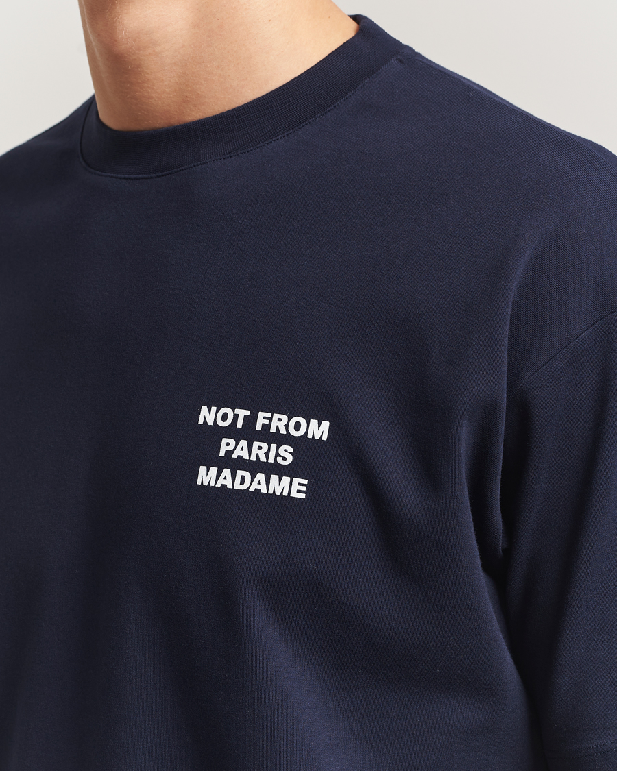 Men | T-Shirts | Drôle de Monsieur | Slogan T-Shirt Navy
