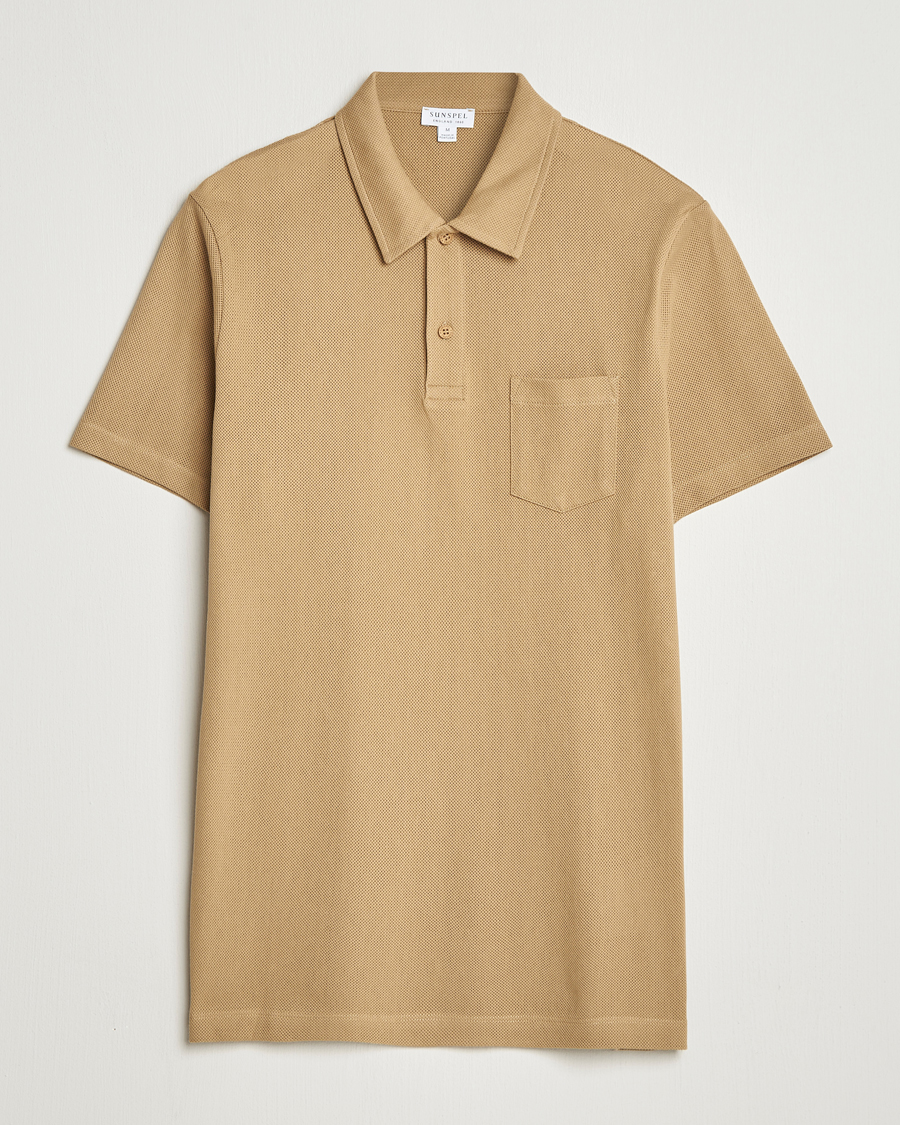 Men | Polo Shirts | Sunspel | Riviera Polo Shirt Tan