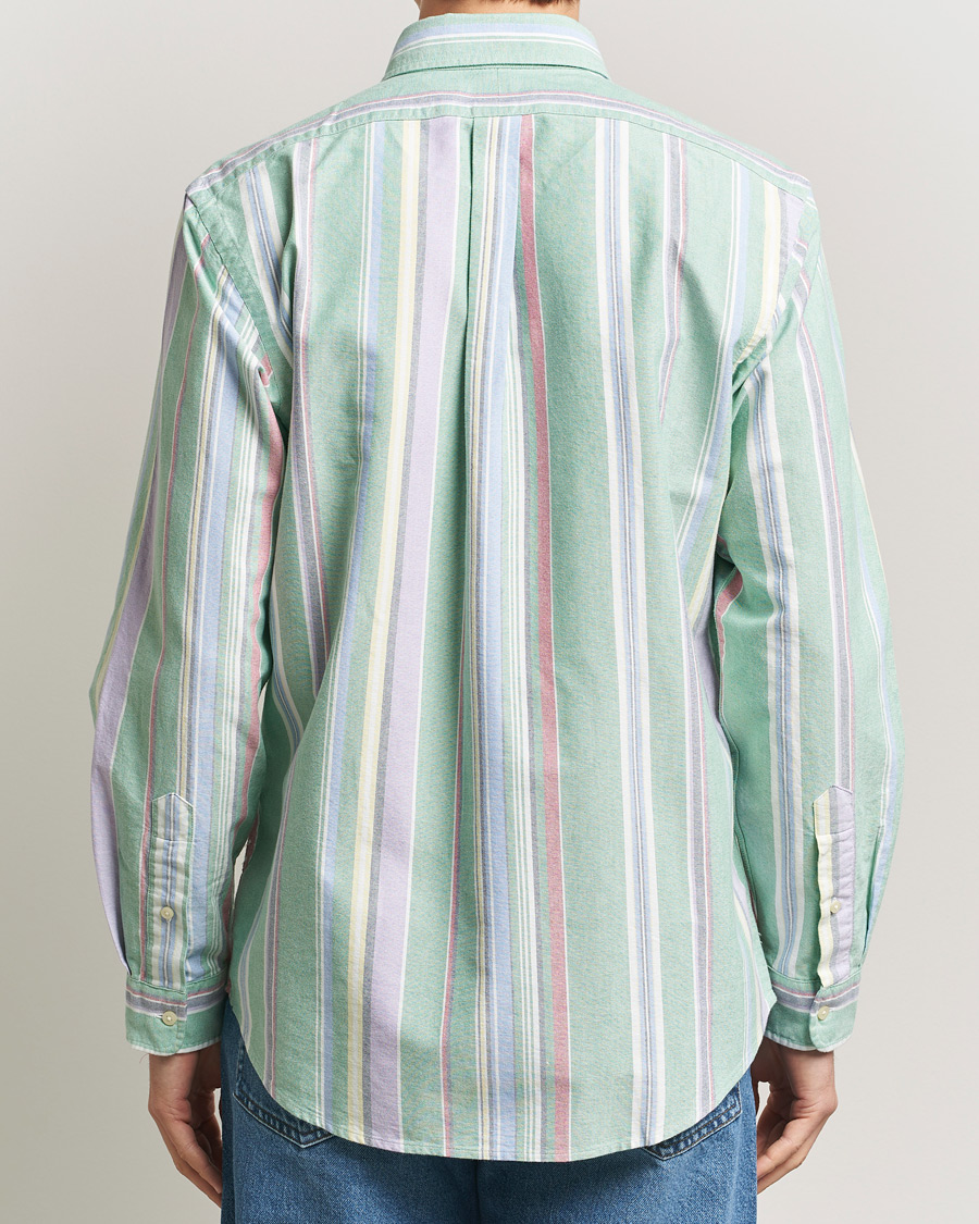 Men | Shirts | Polo Ralph Lauren | Custom Fit Oxford Checked Shirt Green/Purple