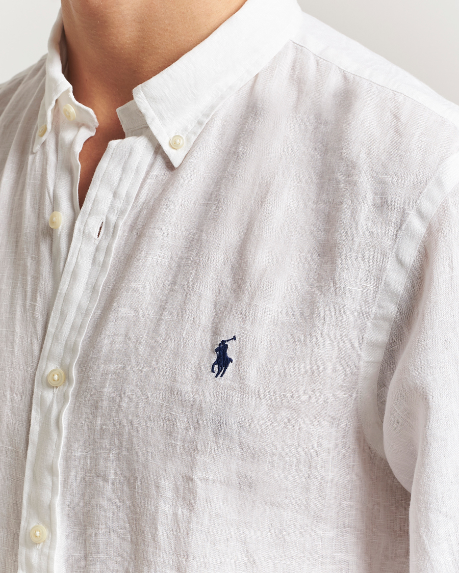 Men | Gilets | Polo Ralph Lauren | Slim Fit Linen Shirt White