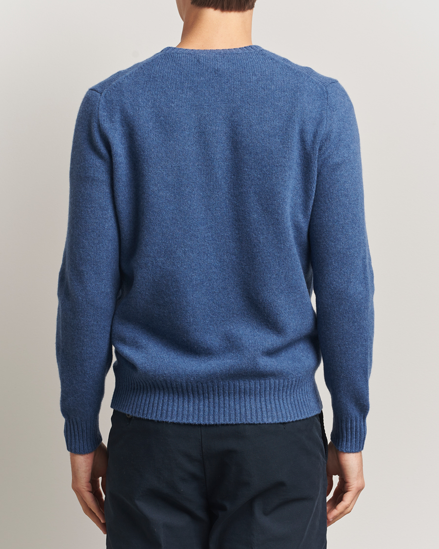 Men | Polo Shirts | Polo Ralph Lauren | Wool/Cashmere Crew Neck Seasalt Blue Heather