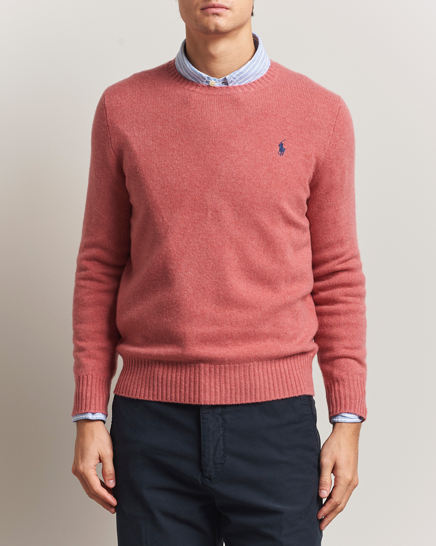 Men | Sweaters & Knitwear | Polo Ralph Lauren | Wool/Cashmere Crew Neck Strawberry Gelato