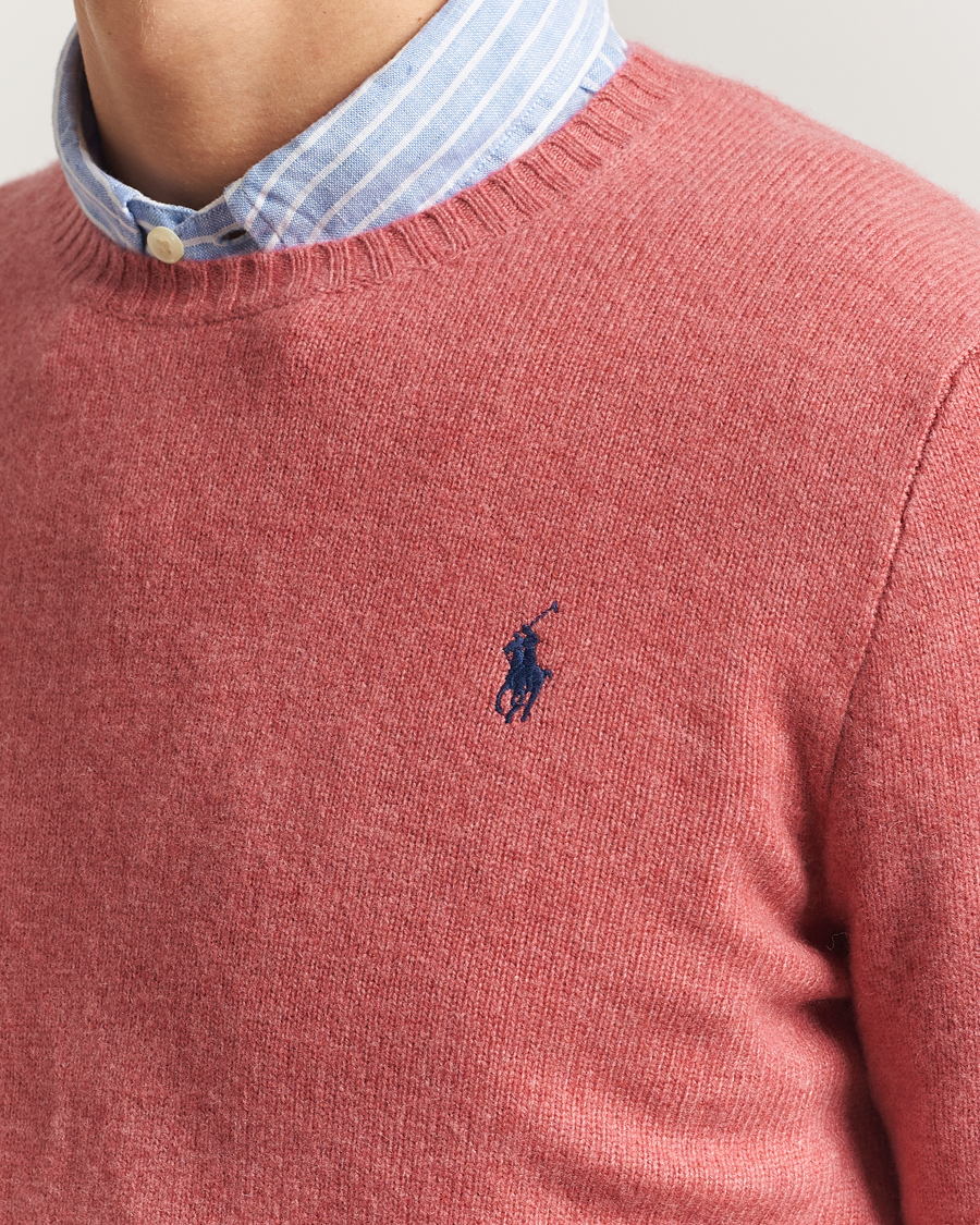 Men | Sweaters & Knitwear | Polo Ralph Lauren | Wool/Cashmere Crew Neck Strawberry Gelato