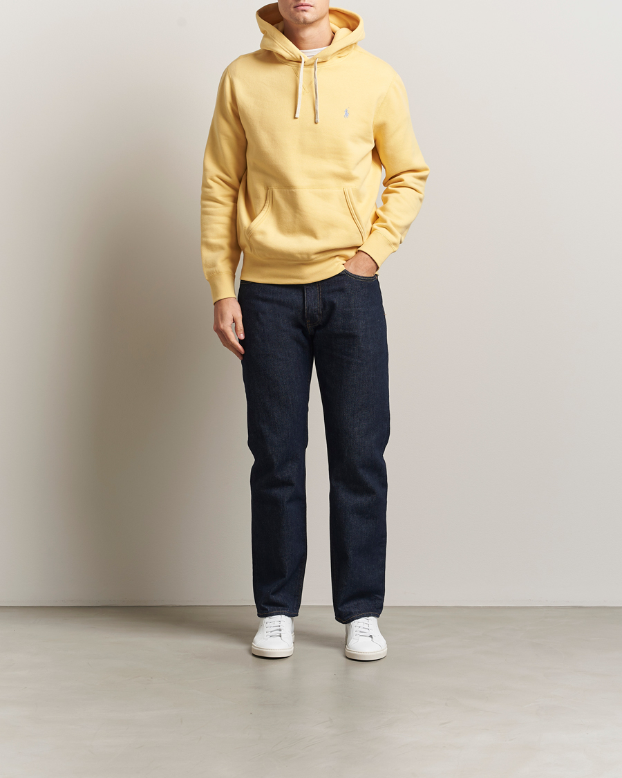 Men | Polo Shirts | Polo Ralph Lauren | RL Fleece Hoodie Corn Yellow