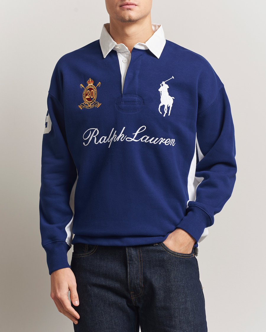 トップス Ralph Lauren Big Pony Rugby Shirt 90sY2K Polo Ralph Lauren Big Pony Rugby Sweater Fall Royal at CareOfCarl.com