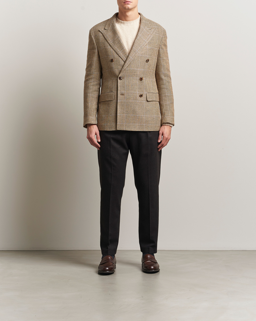 Men | Blazers | Polo Ralph Lauren | DB Wool Prince of Wales Blazer Sand/Brown