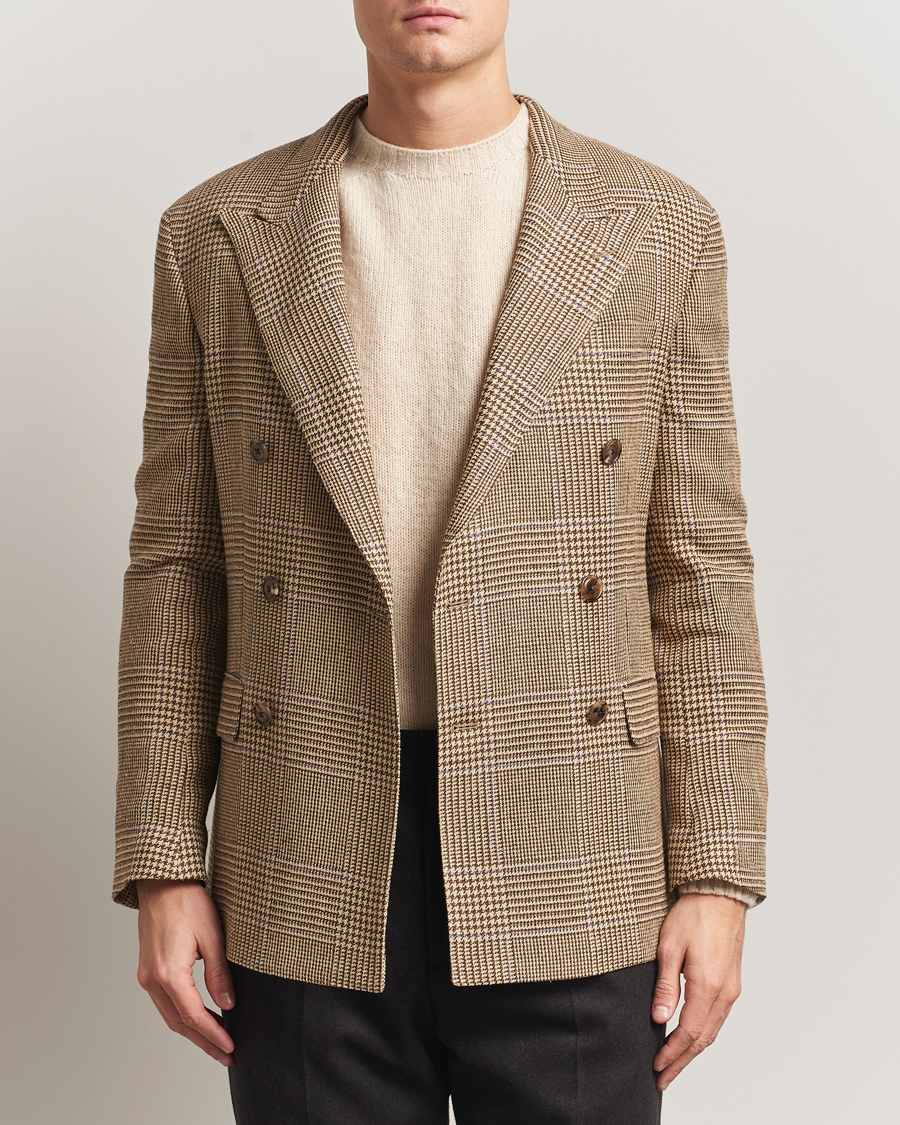 Men | Blazers | Polo Ralph Lauren | DB Wool Prince of Wales Blazer Sand/Brown