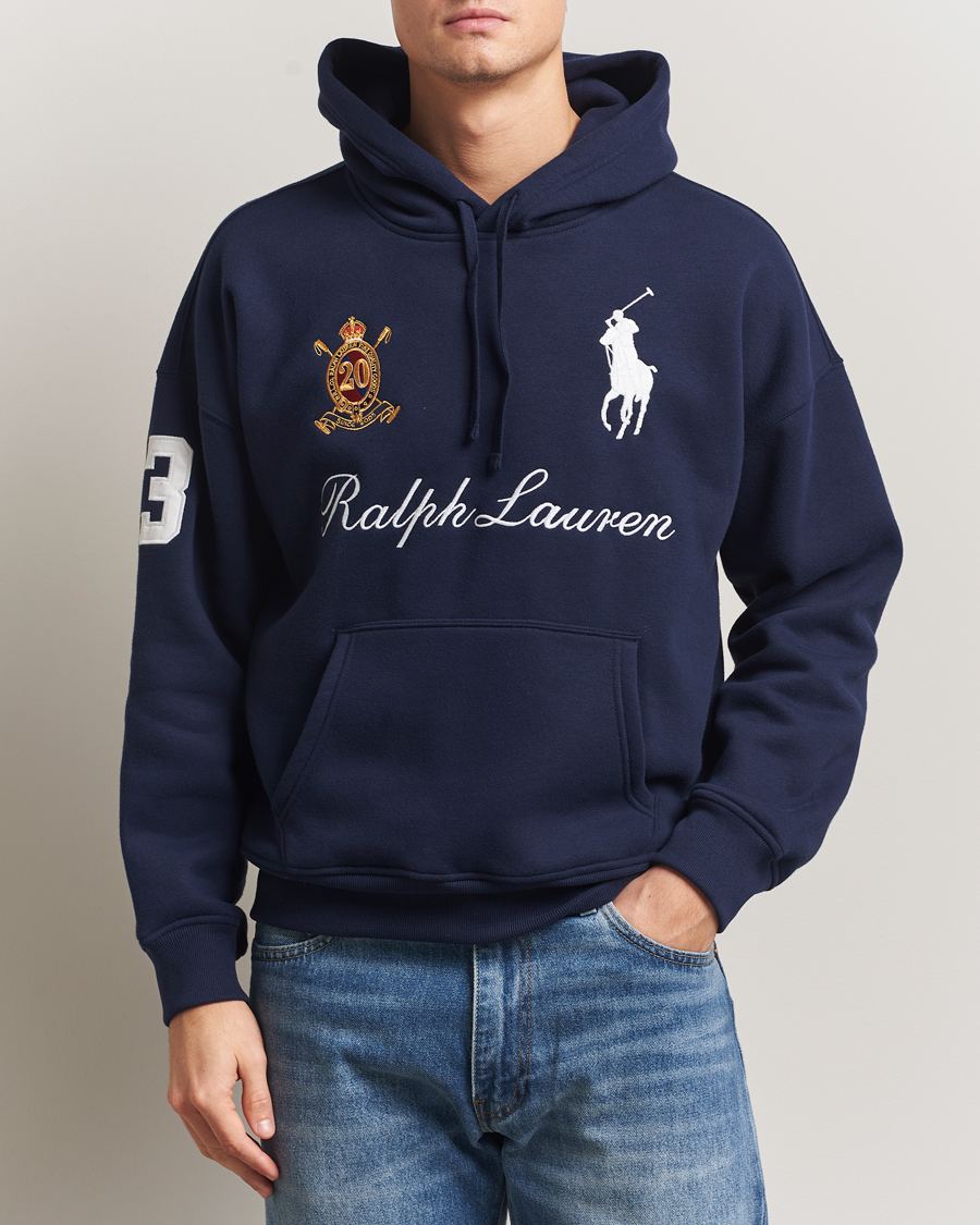Men | Sweaters & Knitwear | Polo Ralph Lauren | Big Pony Hoodie Cruise Navy