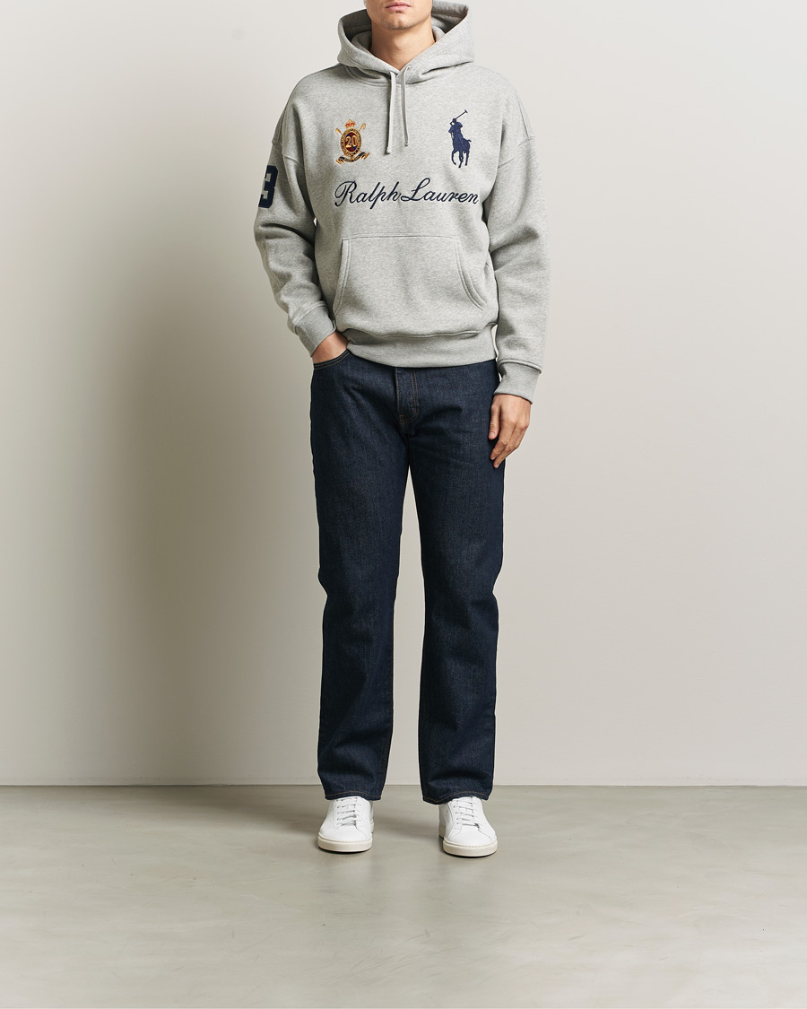 Men | Sweaters & Knitwear | Polo Ralph Lauren | Big Pony Hoodie Andover Heather