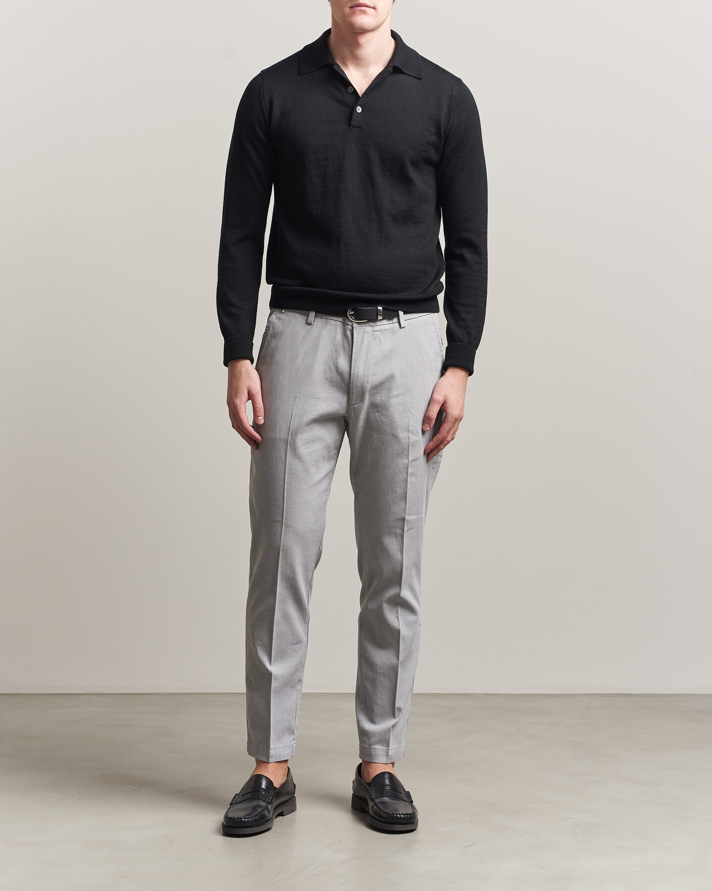 Men | Trousers | BOSS BLACK | Kaiton Structured Chinos Silver
