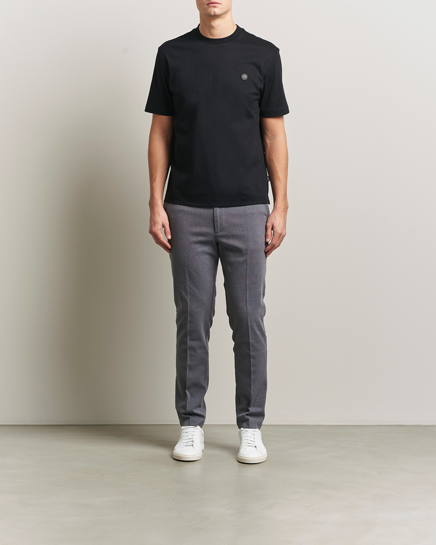 Men | T-Shirts | BOSS BLACK | Taut Regular Fit T-Shirt Black