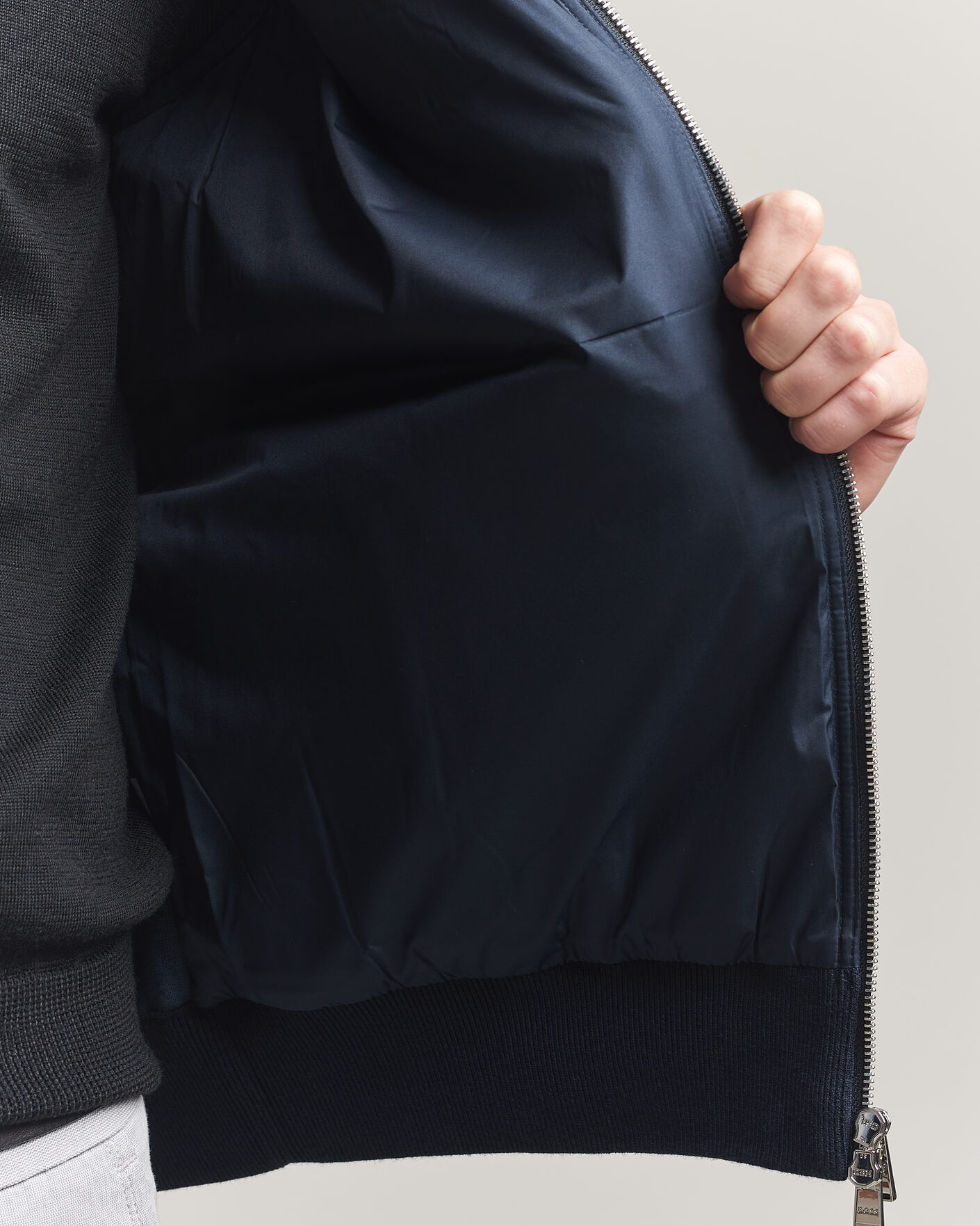 Men | Gilets | BOSS BLACK | Urwin Cotton/Wool Vest Dark Blue