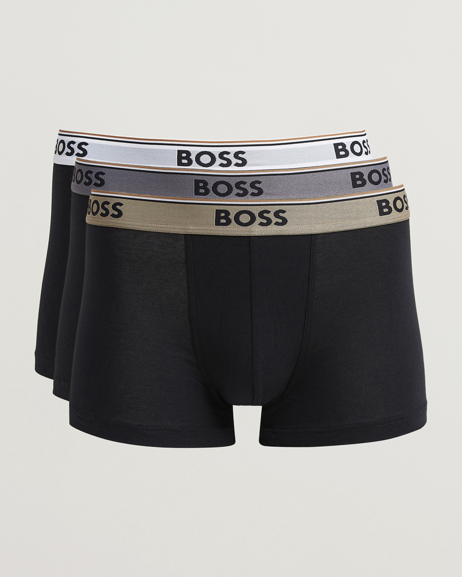 Men | Underwear & Socks | BOSS BLACK | 3-Pack Trunk Black