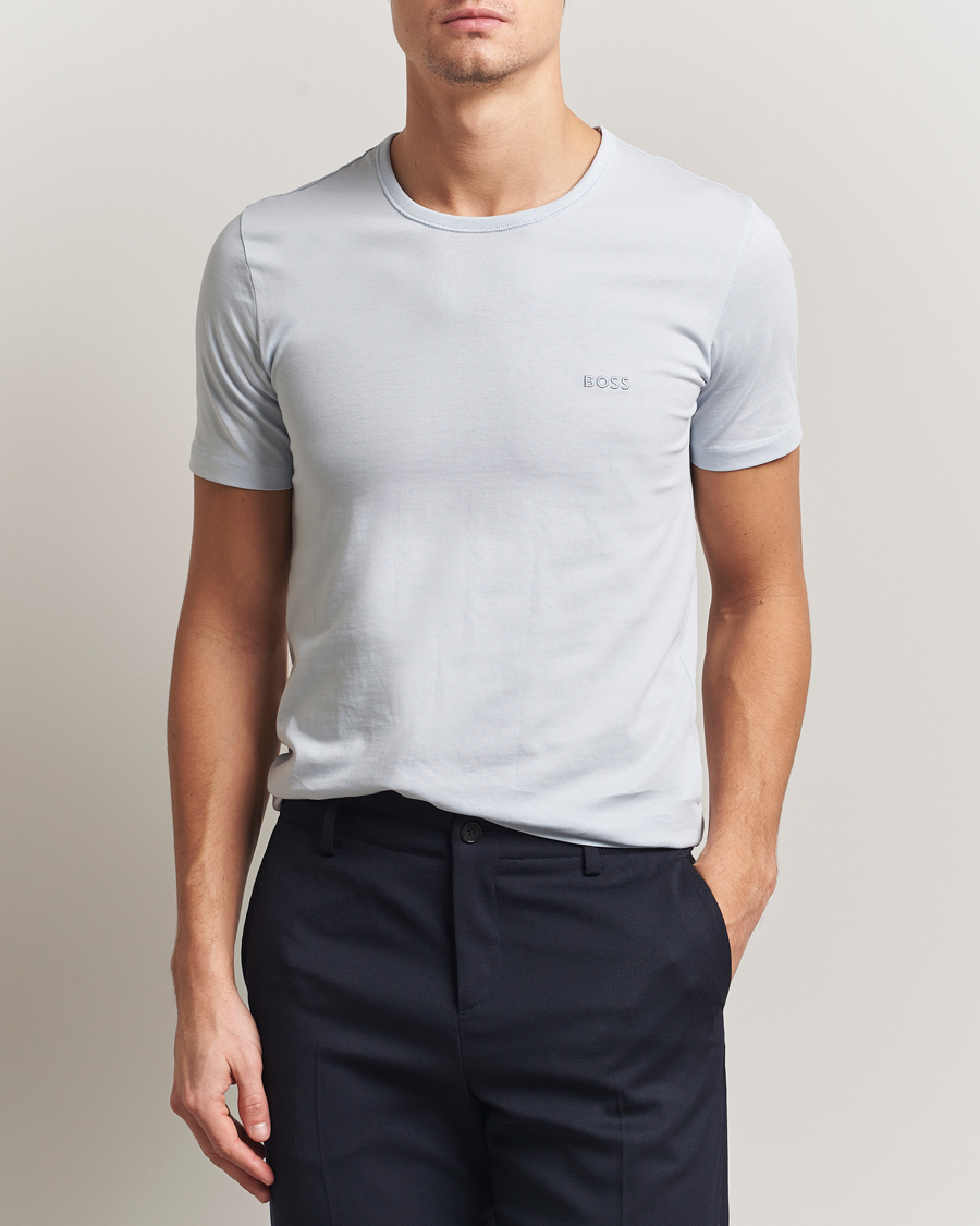 Men | T-Shirts | BOSS BLACK | 3-Pack Crew Neck T-Shirt Green/Blue/Navy