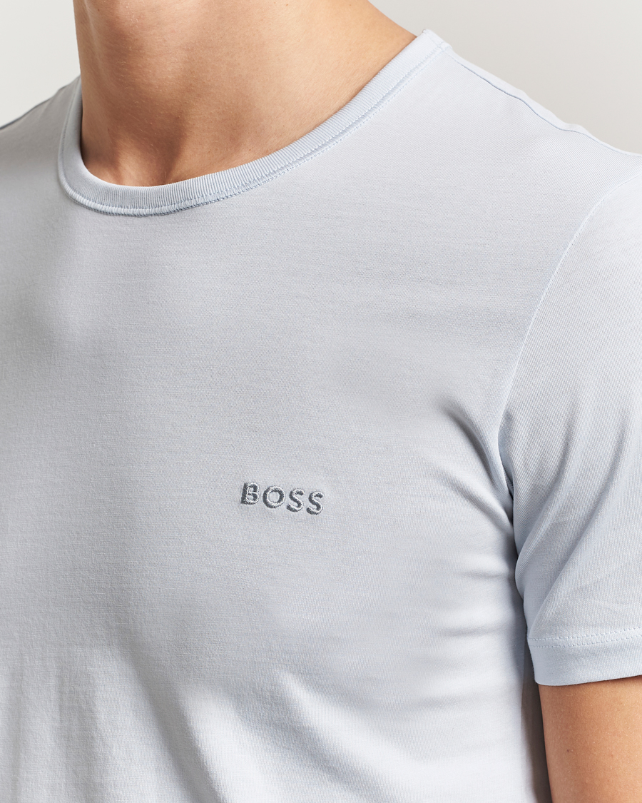 Men | T-Shirts | BOSS BLACK | 3-Pack Crew Neck T-Shirt Green/Blue/Navy