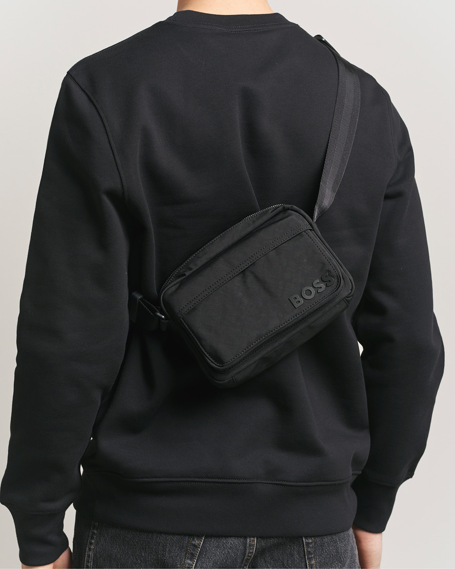 Men | Bags | BOSS BLACK | Catch Nylon Bum Bag Black