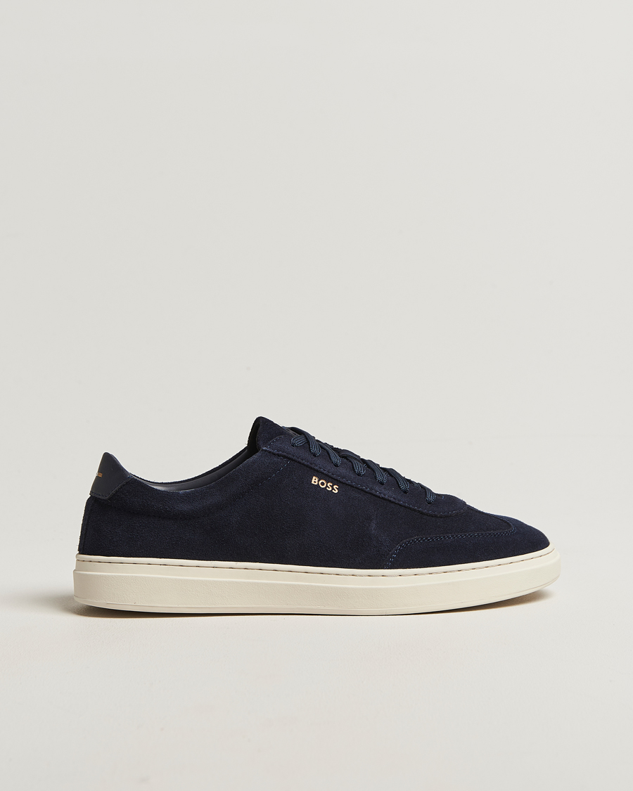 Men | Sneakers | BOSS BLACK | Kieran Suede Sneaker Dark Blue
