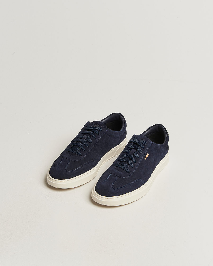 Men | Sneakers | BOSS BLACK | Kieran Suede Sneaker Dark Blue