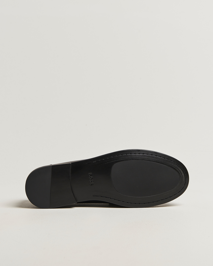 Men | Loafers | BOSS BLACK | Tevan Leather Moccasin Black
