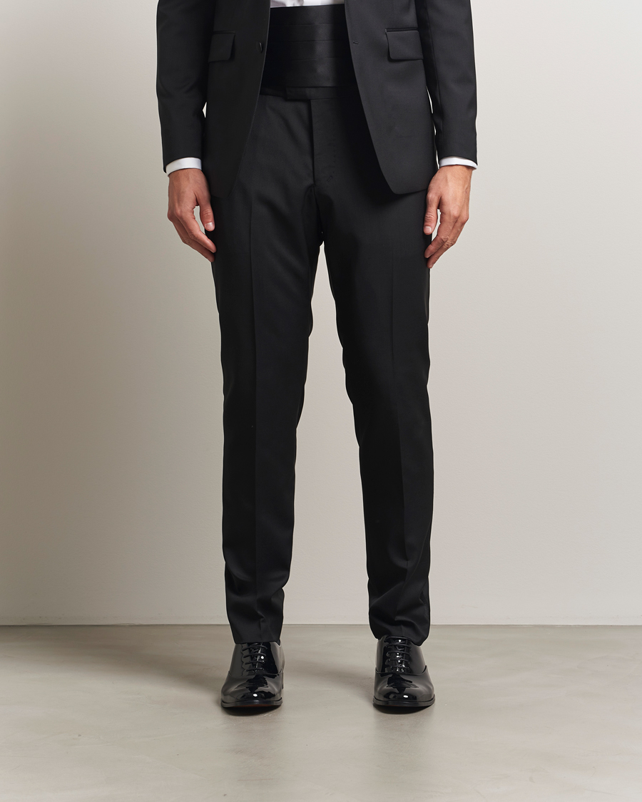 Men | Trousers | Tiger of Sweden | Tenuta Tuxedo Trousers Black