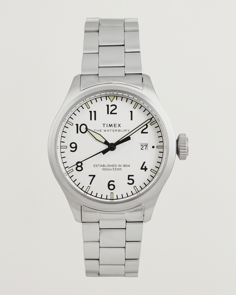 Men | Timex Waterbury Ace 3-Hand 41mm Silver Dial | Timex | Waterbury Ace 3-Hand 41mm Silver Dial