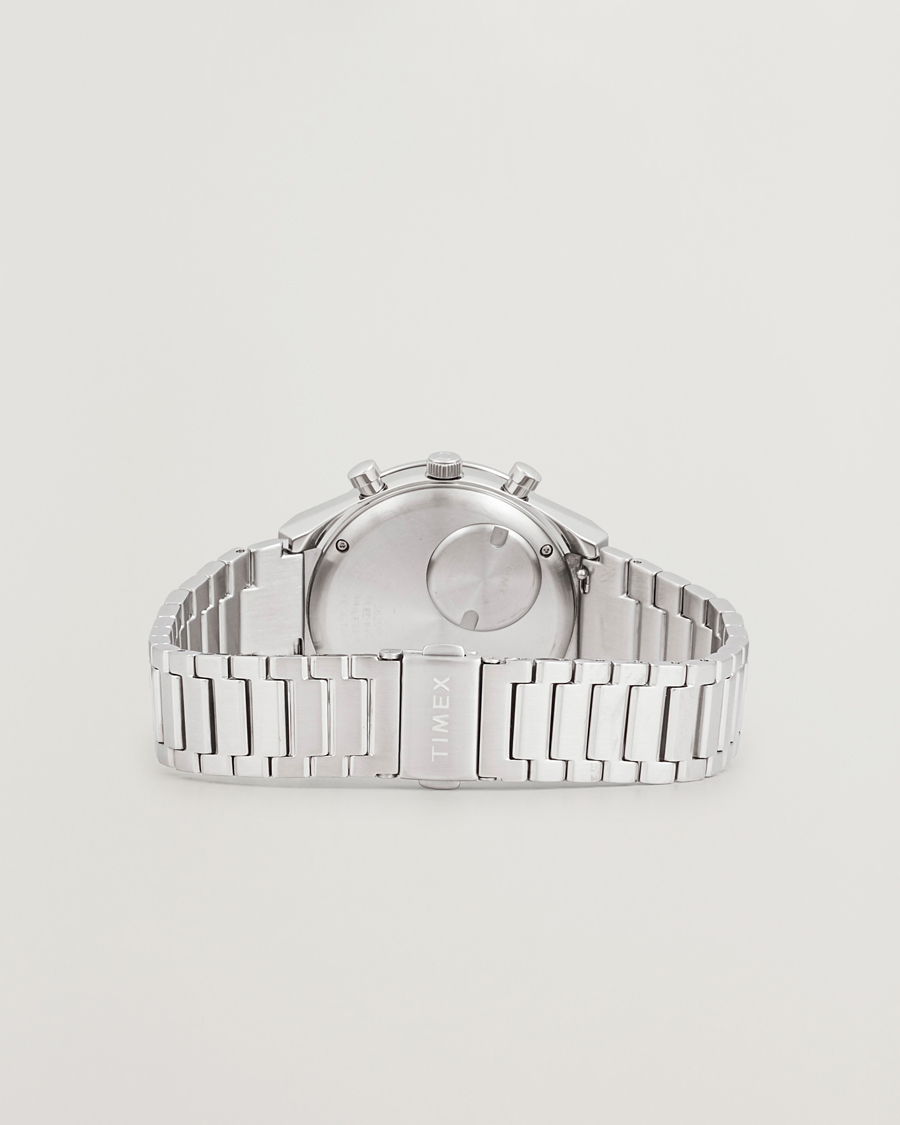 Men | Timex Q Chronograph Tonal Sub Dials 40mm White Dial | Timex | Q Chronograph Tonal Sub Dials 40mm White Dial