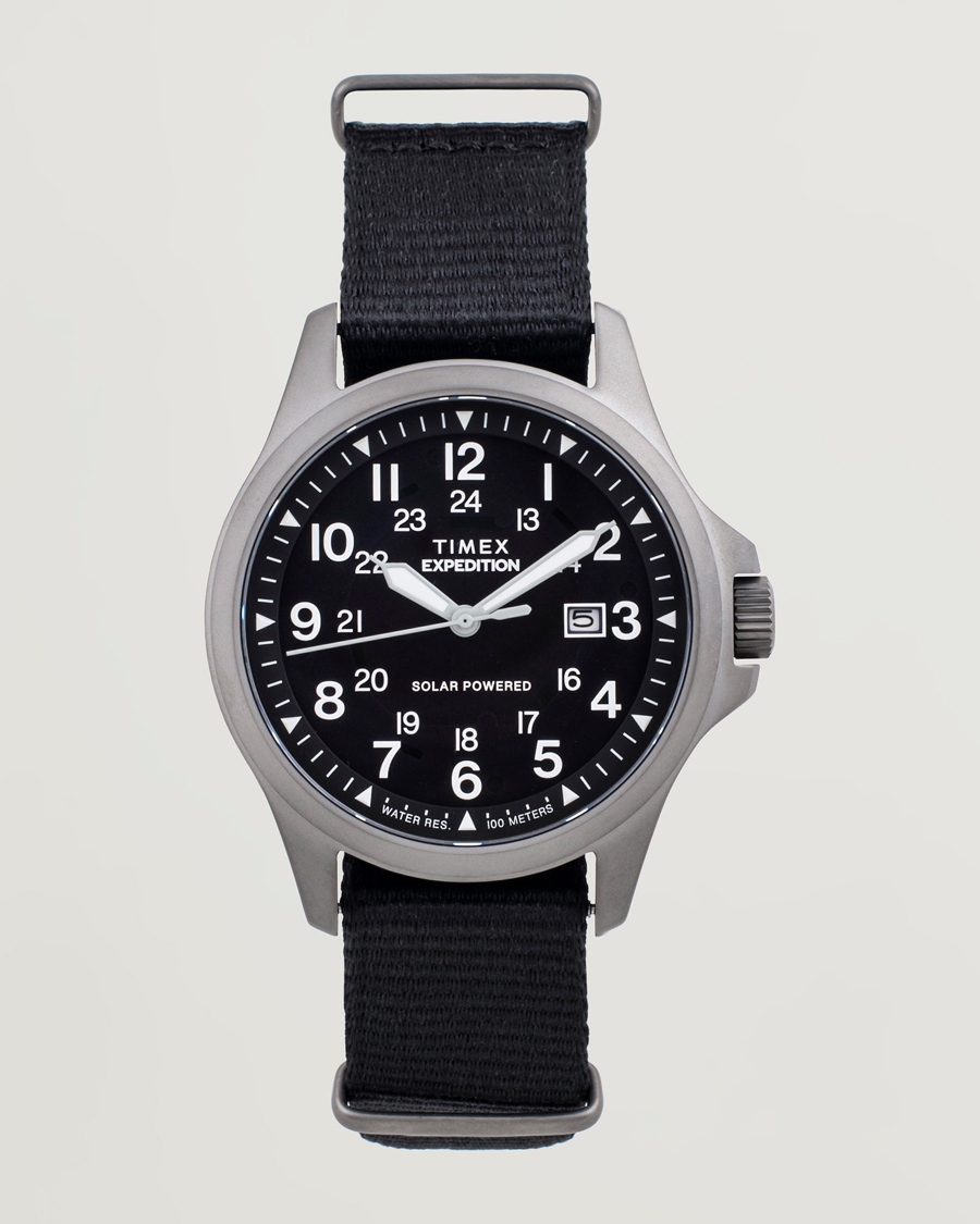 Timex Expedition Field Post Solar rPET Strap 36mm Black Dial at