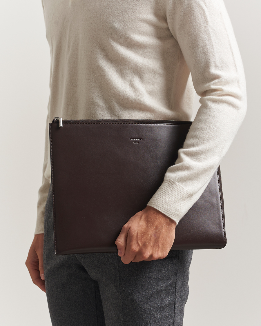 Men | Bags | Tiger of Sweden | Vitama Leather Portfolio Dark Brown