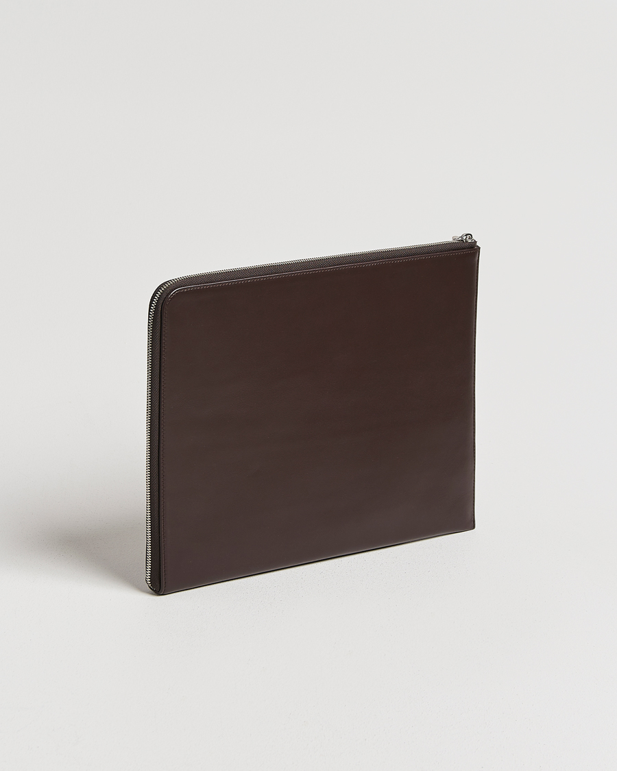 Men | Bags | Tiger of Sweden | Vitama Leather Portfolio Dark Brown