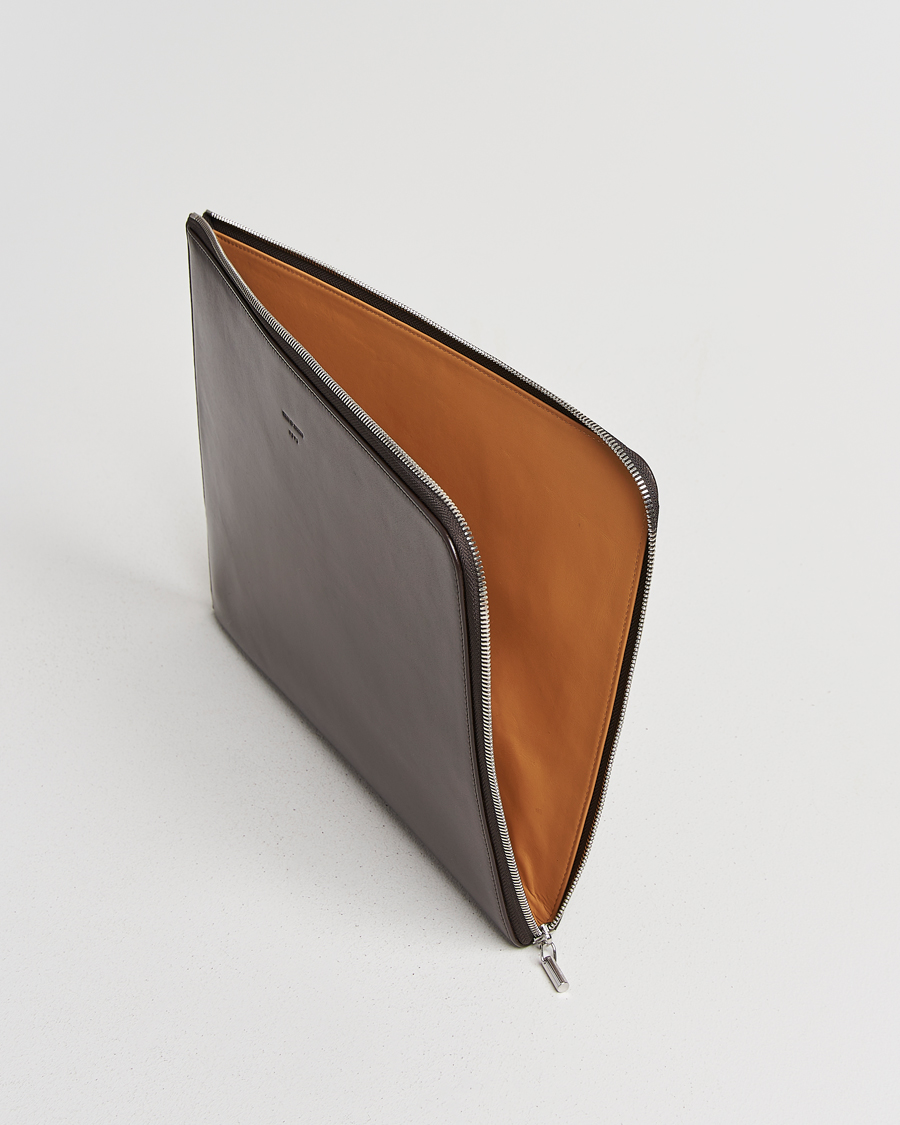 Men | Tiger of Sweden Vitama Leather Portfolio Dark Brown | Tiger of Sweden | Vitama Leather Portfolio Dark Brown