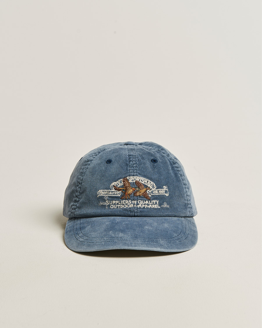 Men | Hats & Caps | Polo Ralph Lauren | Corduroy Bill Cap Faded Navy