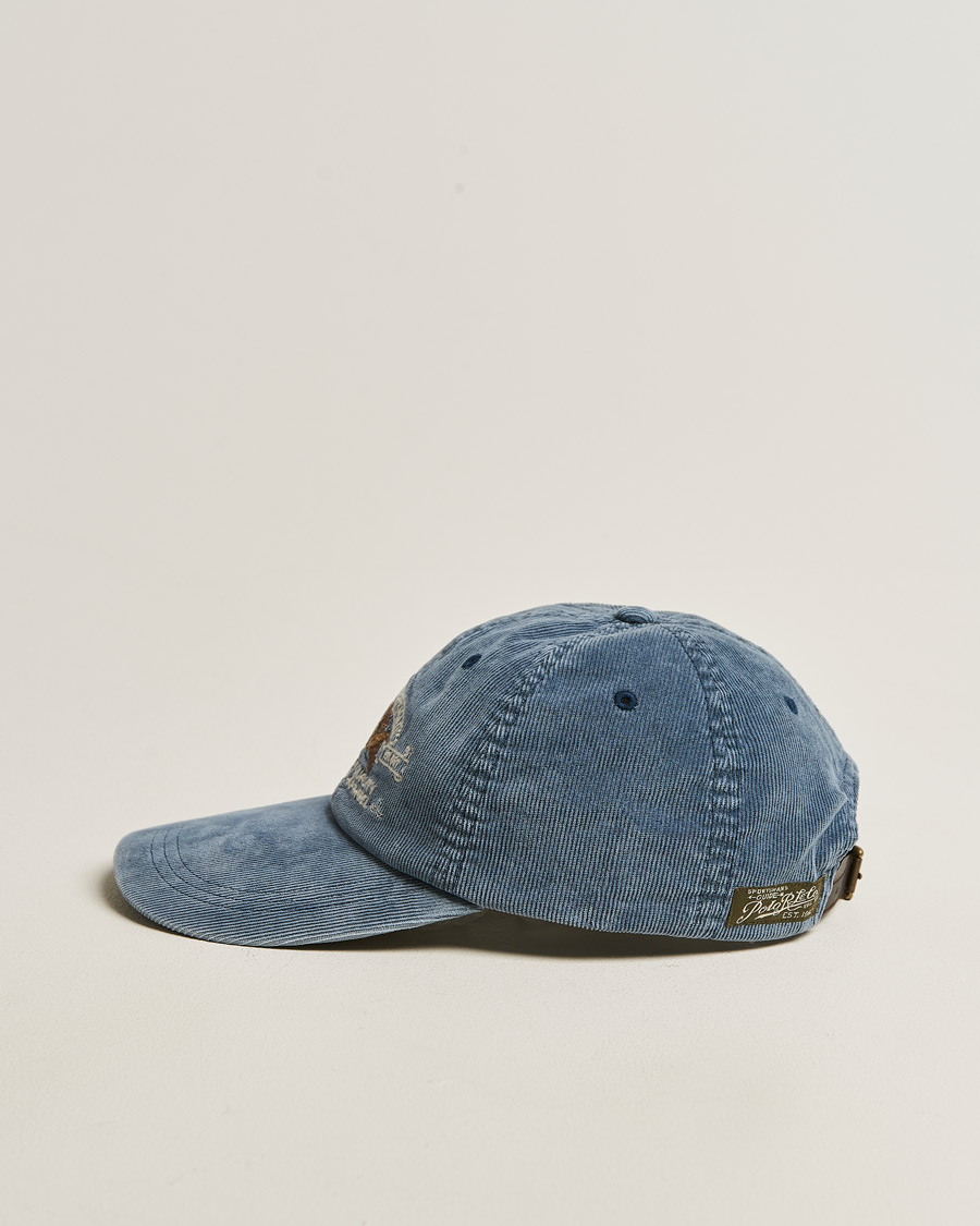 Men | Hats & Caps | Polo Ralph Lauren | Corduroy Bill Cap Faded Navy